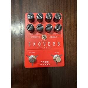 Flamma FS22 Ekoverb Reverb & Delay Guitar Effects Pedal Used Good Cond. No cord